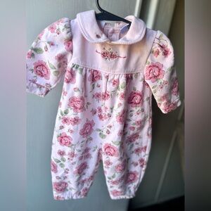 Floral Pink Kids One Piece
